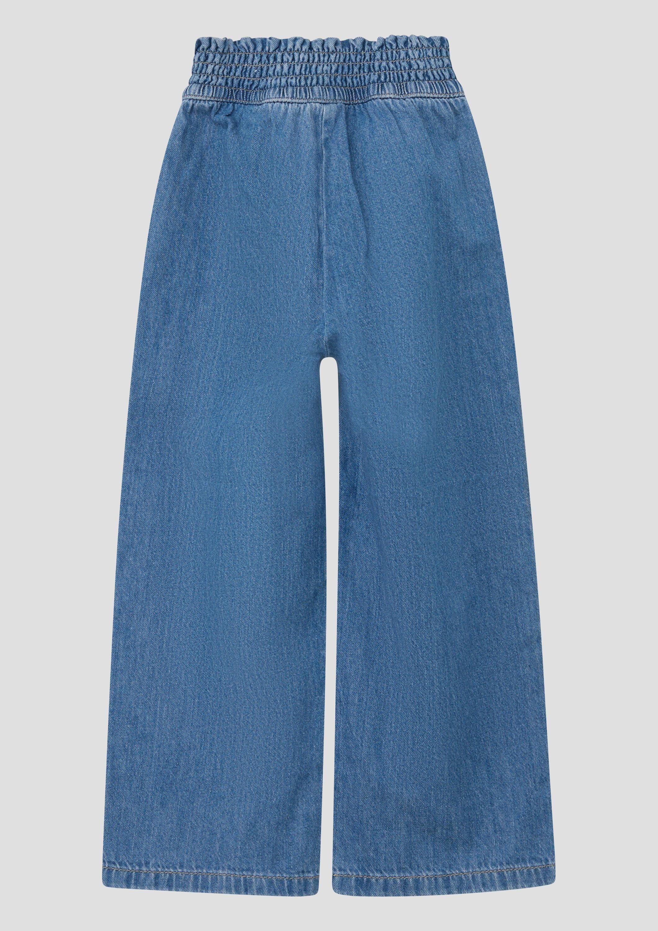 s.Oliver Weite Jeans Jeans-Hose WIDE LEG Light Denim / Regular Fit / High Rise / Wide Leg / Smok-Bund