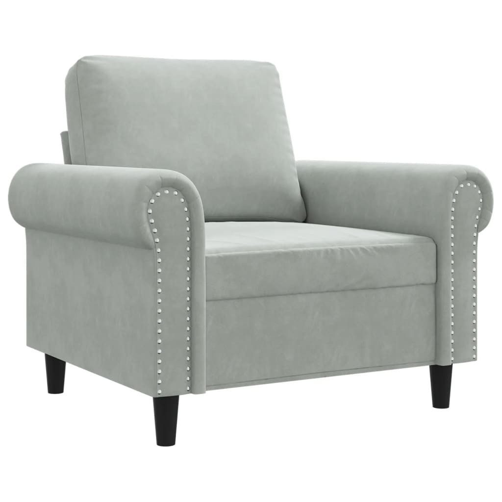 vidaXL Sofa Sessel Hellgrau 60 cm günstig online kaufen