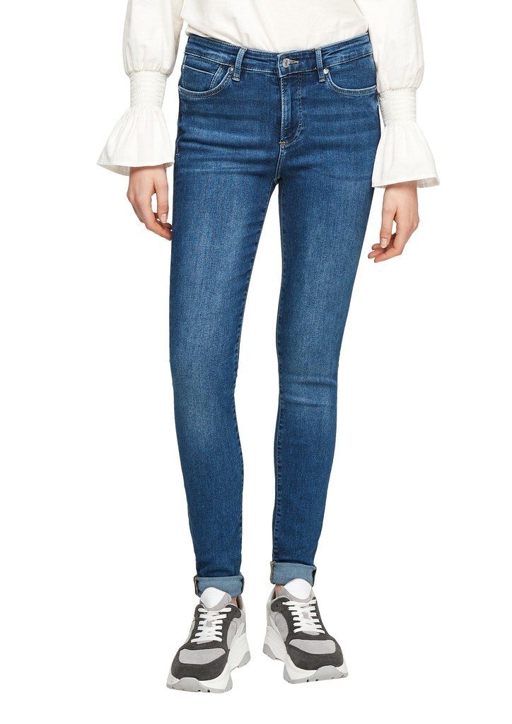 Jeans-Hose Jeans blue Bequeme stret Da.Jeans S.Oliver Label women 55Z2 red s.Oliver / /