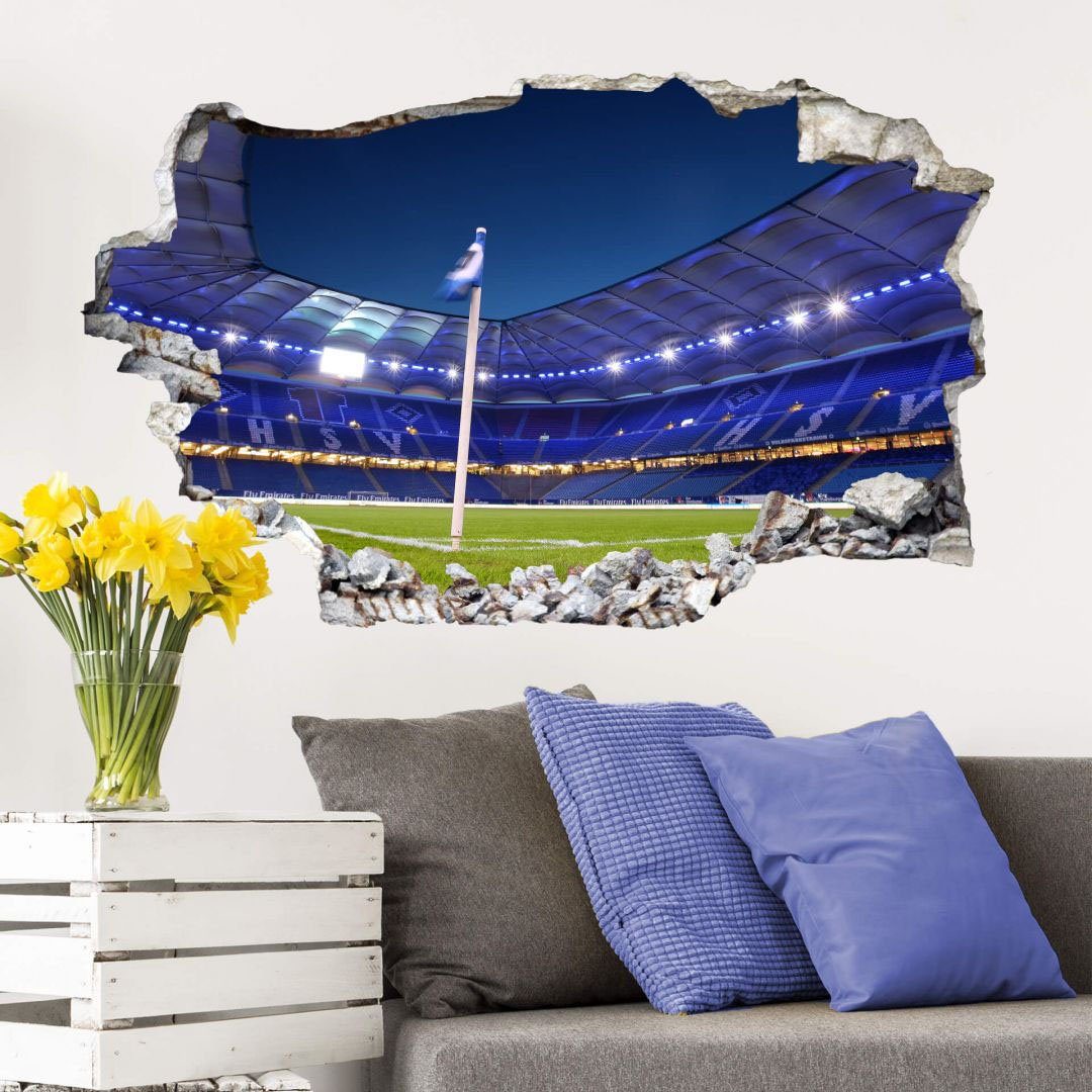 3D Wandtattoo Wall-Art (1 St) HSV Arena Fußball 02
