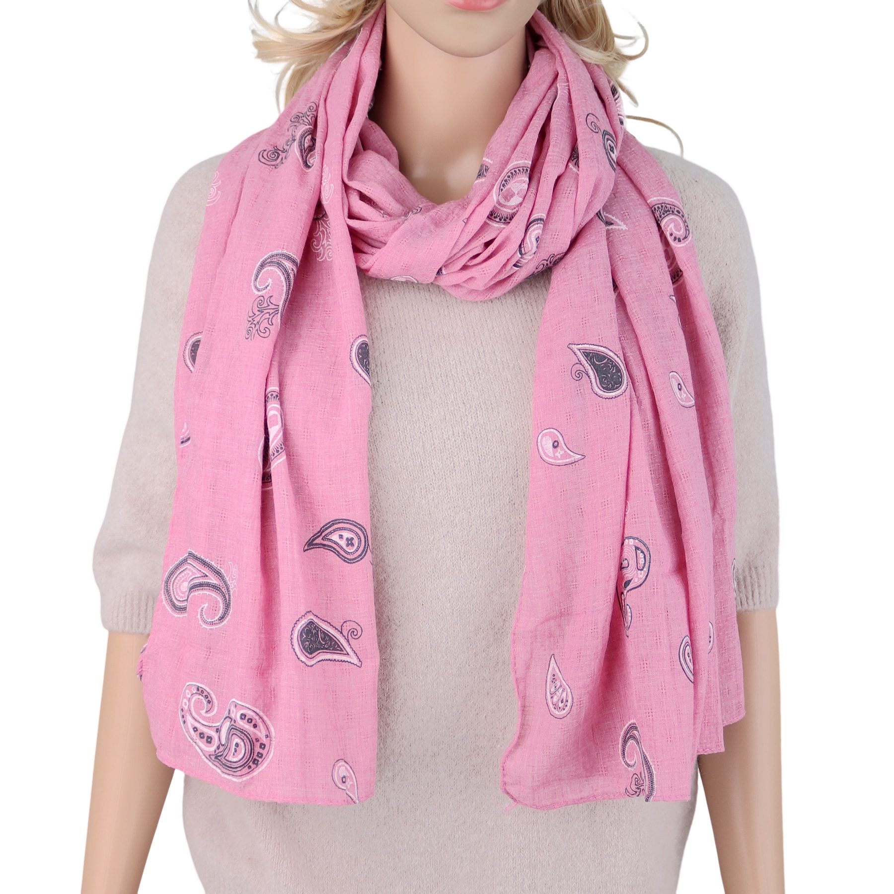 MIRROSI Modeschal Weicher & Leicht Großes Schal, ca.90x180cm, Paisley Print günstig online kaufen