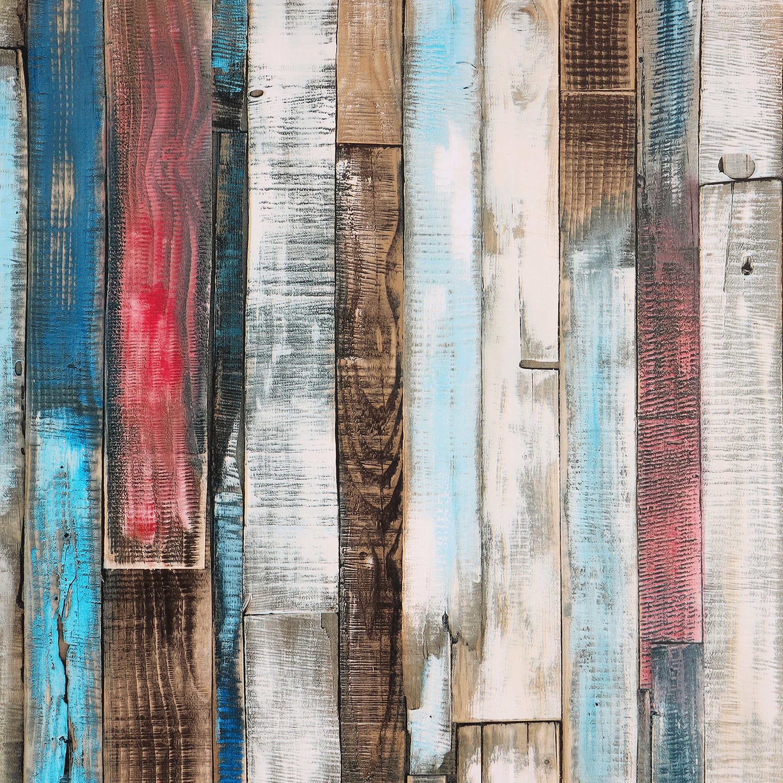 Belle Vous Papiertapete Wood Optic Self-Adhesive günstig online kaufen