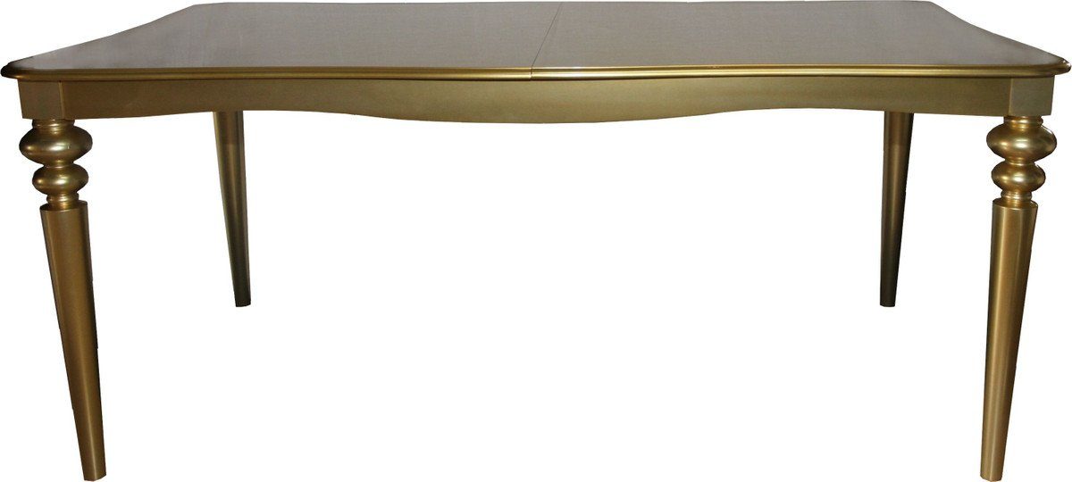 Casa Padrino Esstisch Barock Luxus Esstisch Gold ausziehbar 180 - 230 cm - Limited Edition