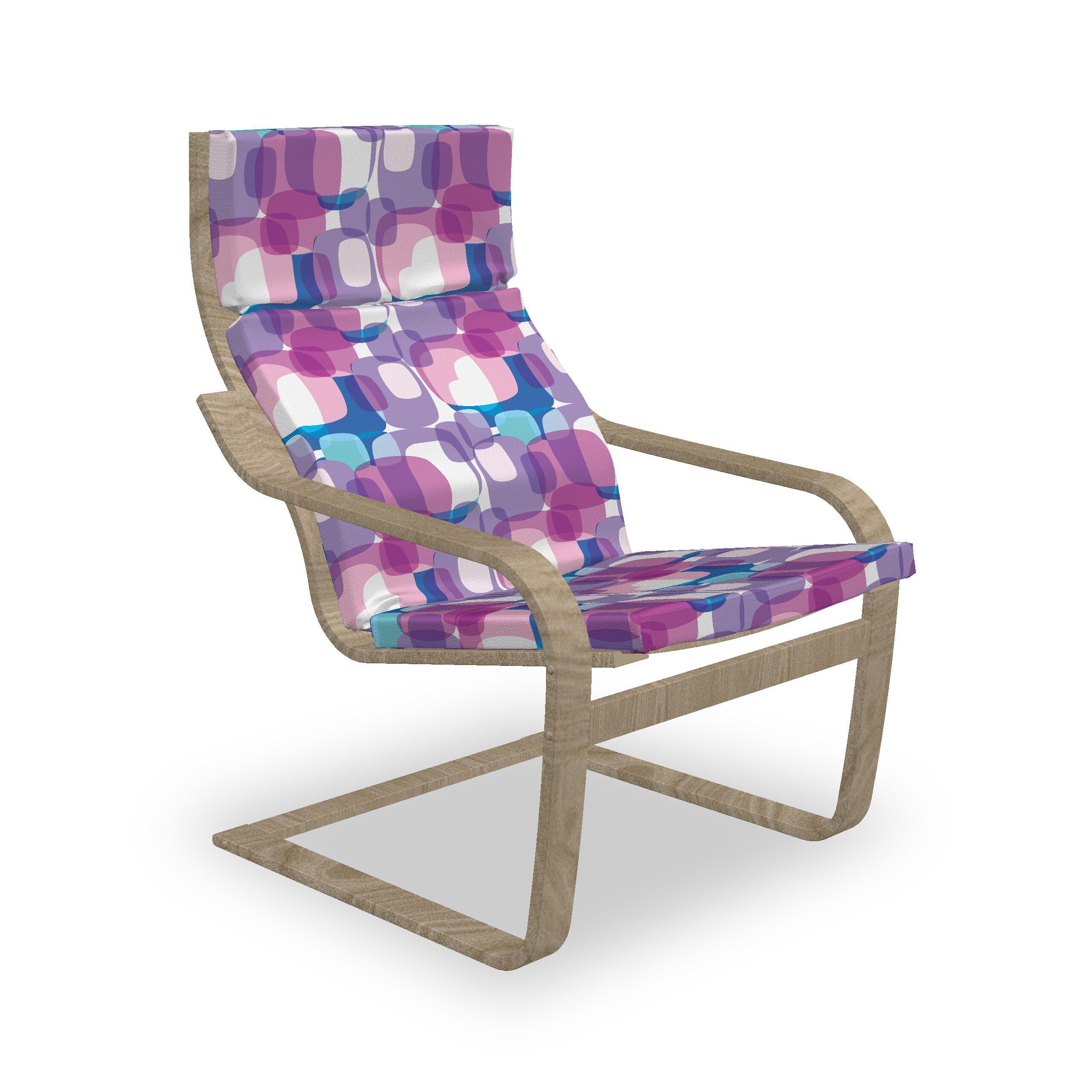 Abakuhaus Stuhlkissen Sitzkissen mit und Reißverschluss, mit Geometrisch Pastellfarbig Stuhlkissen Hakenschlaufe Platz