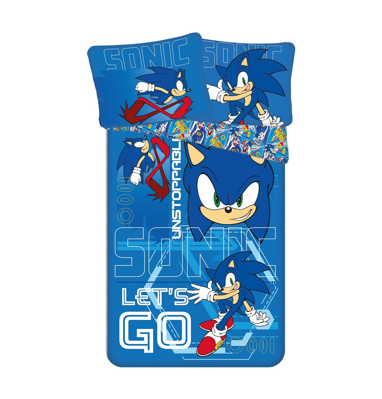 Sonic The Hedgehog Kinderbettwäsche Kuschelige Bettwäsche Baumwolle, 140x20 günstig online kaufen