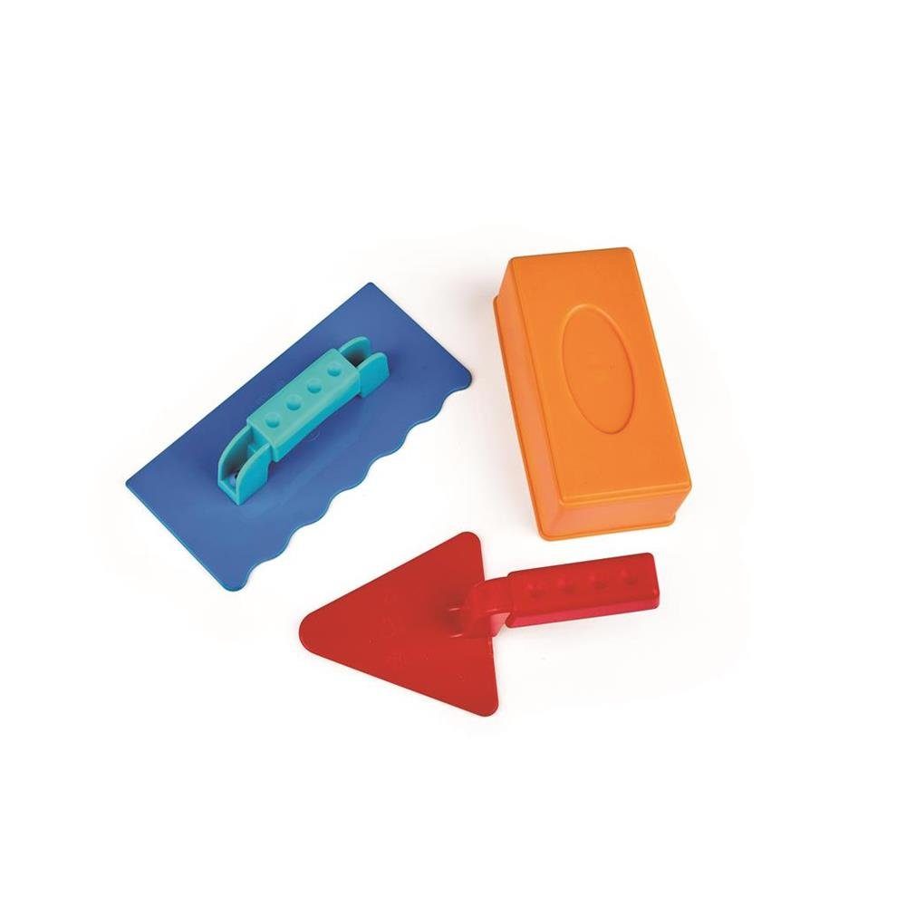Hape Sandform-Set Mauermeister Set, Kelle, Spachtel, für Kinder
