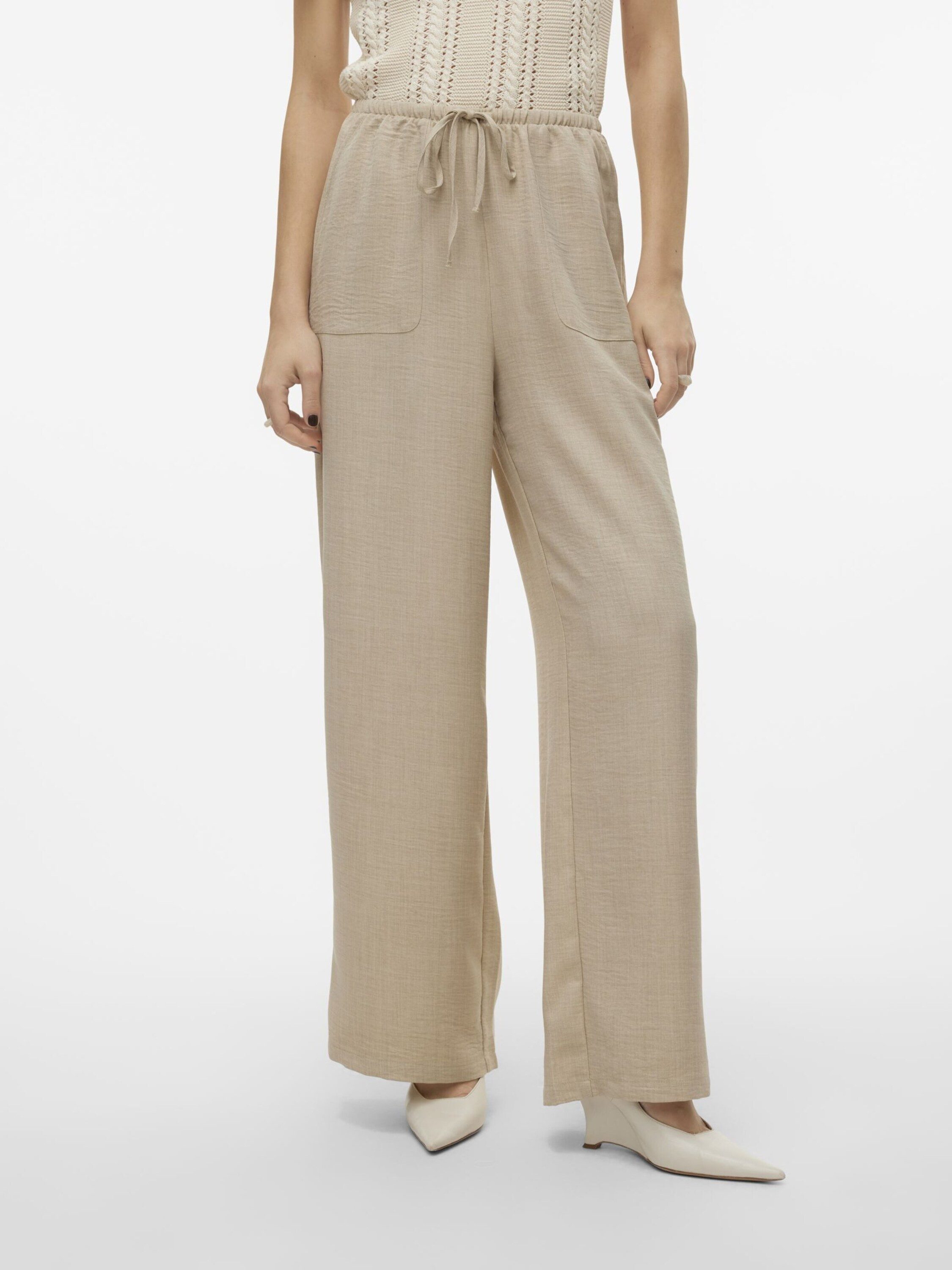 Vero Moda Stoffhose Melaney (1-tlg) Drapiert/gerafft günstig online kaufen