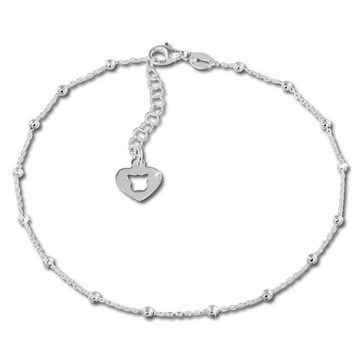 SilberDream Fußkette mit Anhänger SilberDream Fußkette für Damen 925 (Fußkette), Damen Fußkette Herz aus 925 Sterling Silber, Farbe: silber