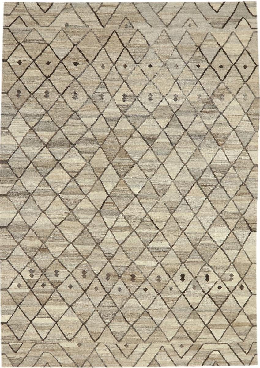 Orientteppich Kelim Berber Design 210x291 Handgewebter Moderner Orientteppich, Nain Trading, rechteckig, Höhe: 3 mm
