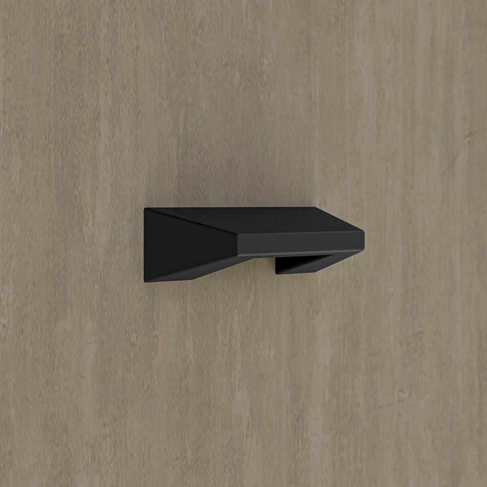 Lomadox Schreibtisch CASPER-131, schwarz, Eiche, sandfarben, ca. 120/75/55cm