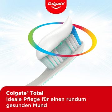 Colgate Zahnpasta Total Original 6er Pack (6x75ml), (Zahnreinigung für einen gesunden Mund und 12 Stunden proaktiven Zahnschutz) – reinigt Zähne, Zahnfleisch, Wangen und Zunge