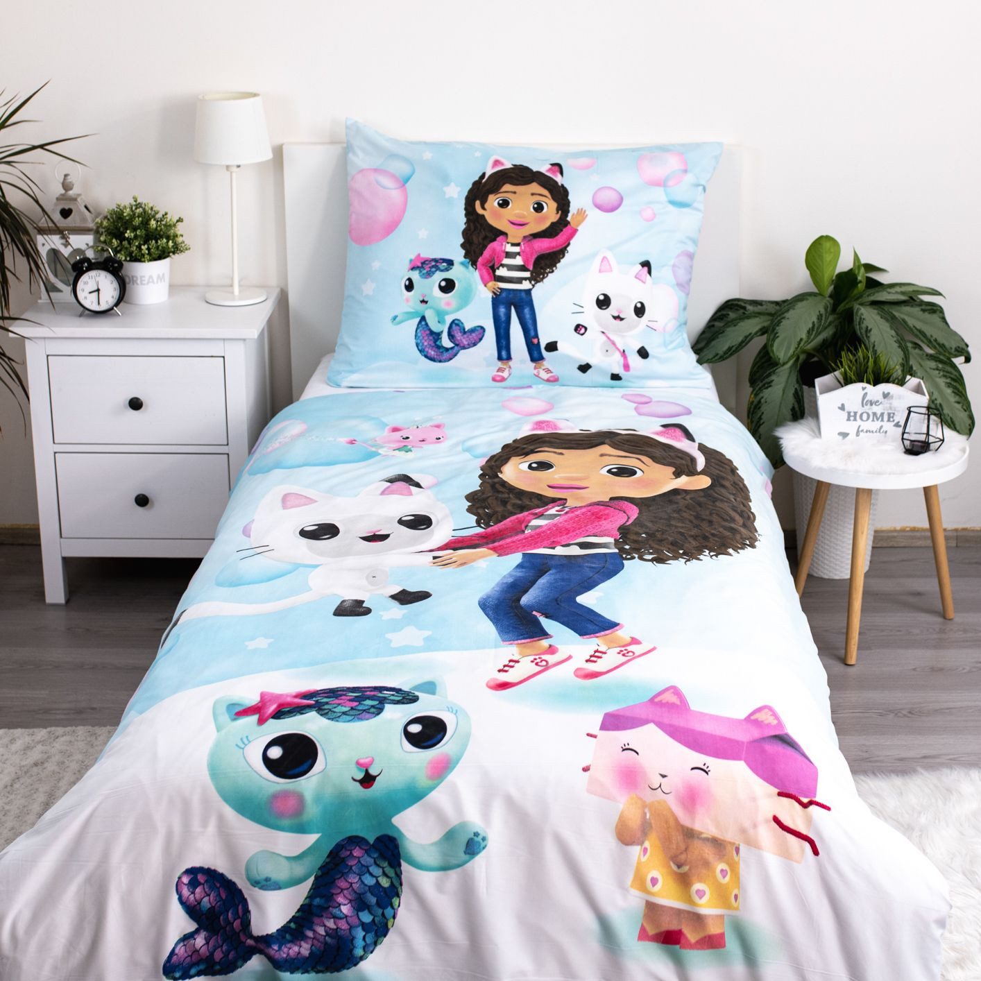 Gabby's Dollhouse Kinderbettwäsche Kuschelige Bettwäsche Polyester, 140x200 günstig online kaufen