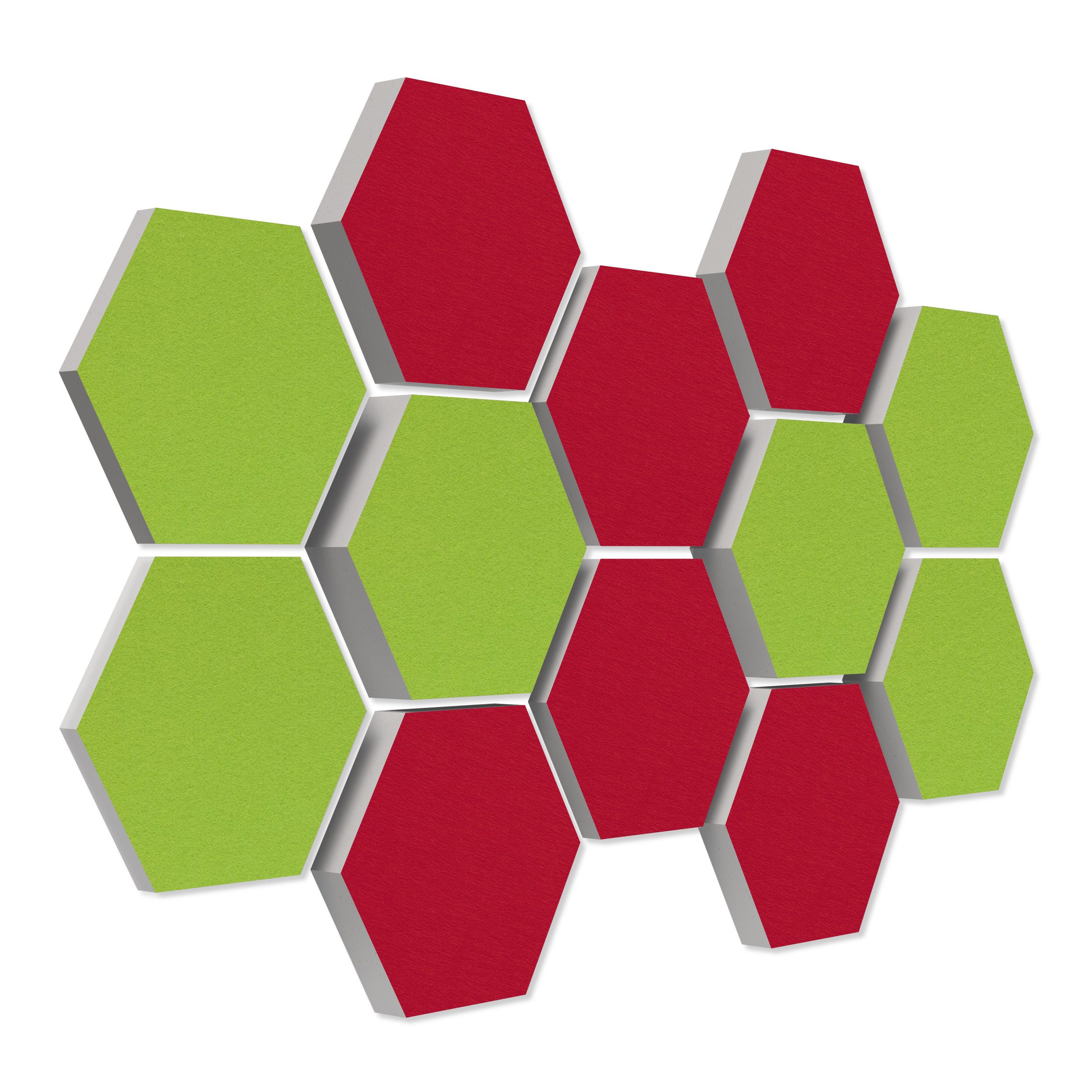 platino24 Akustikplatte 12 Absorber Wabenform aus Basotect ® G+