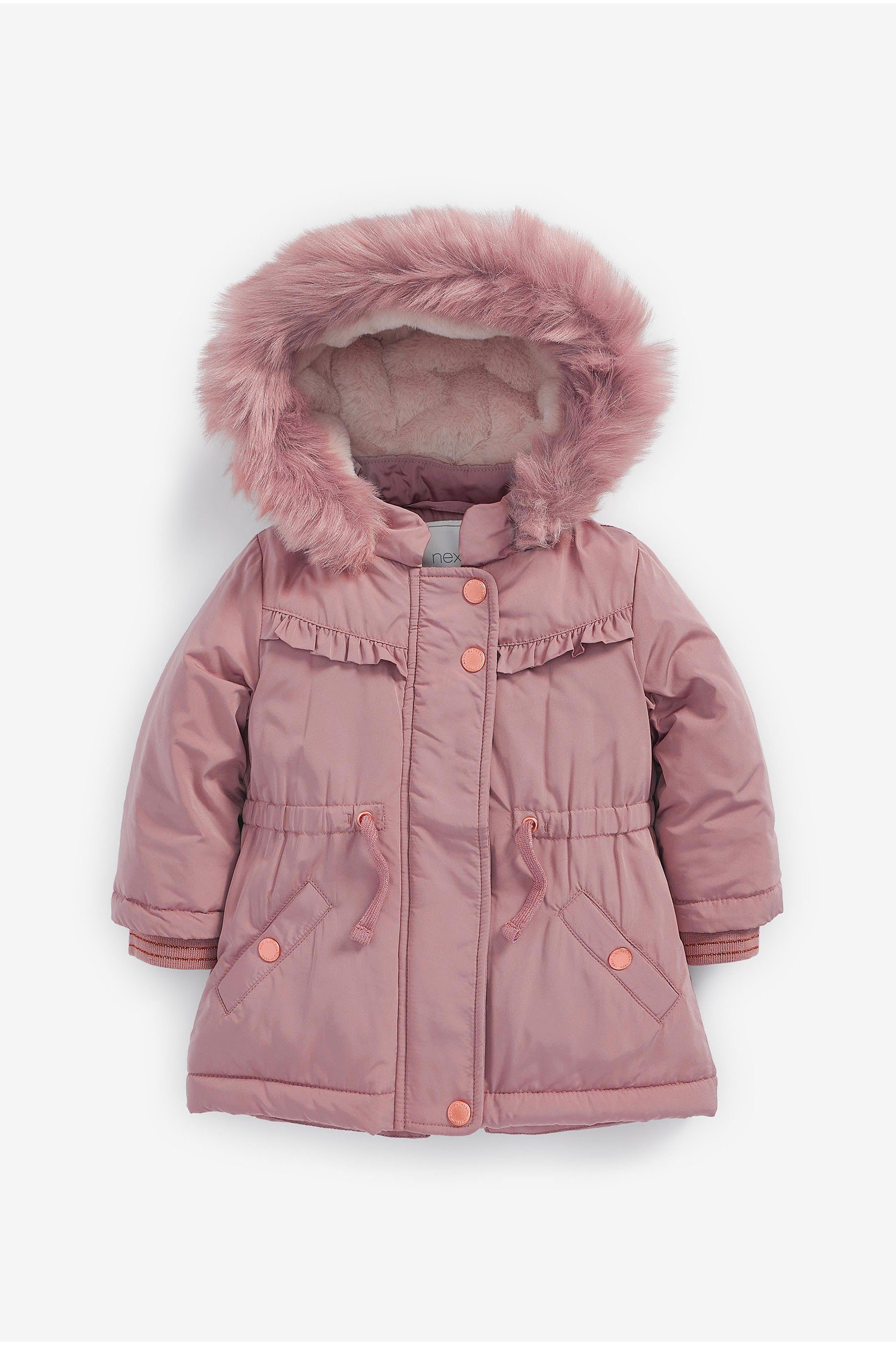 Next Parka Spritzwasserabweisender Parka mit Kunstfellfutter (1-St)