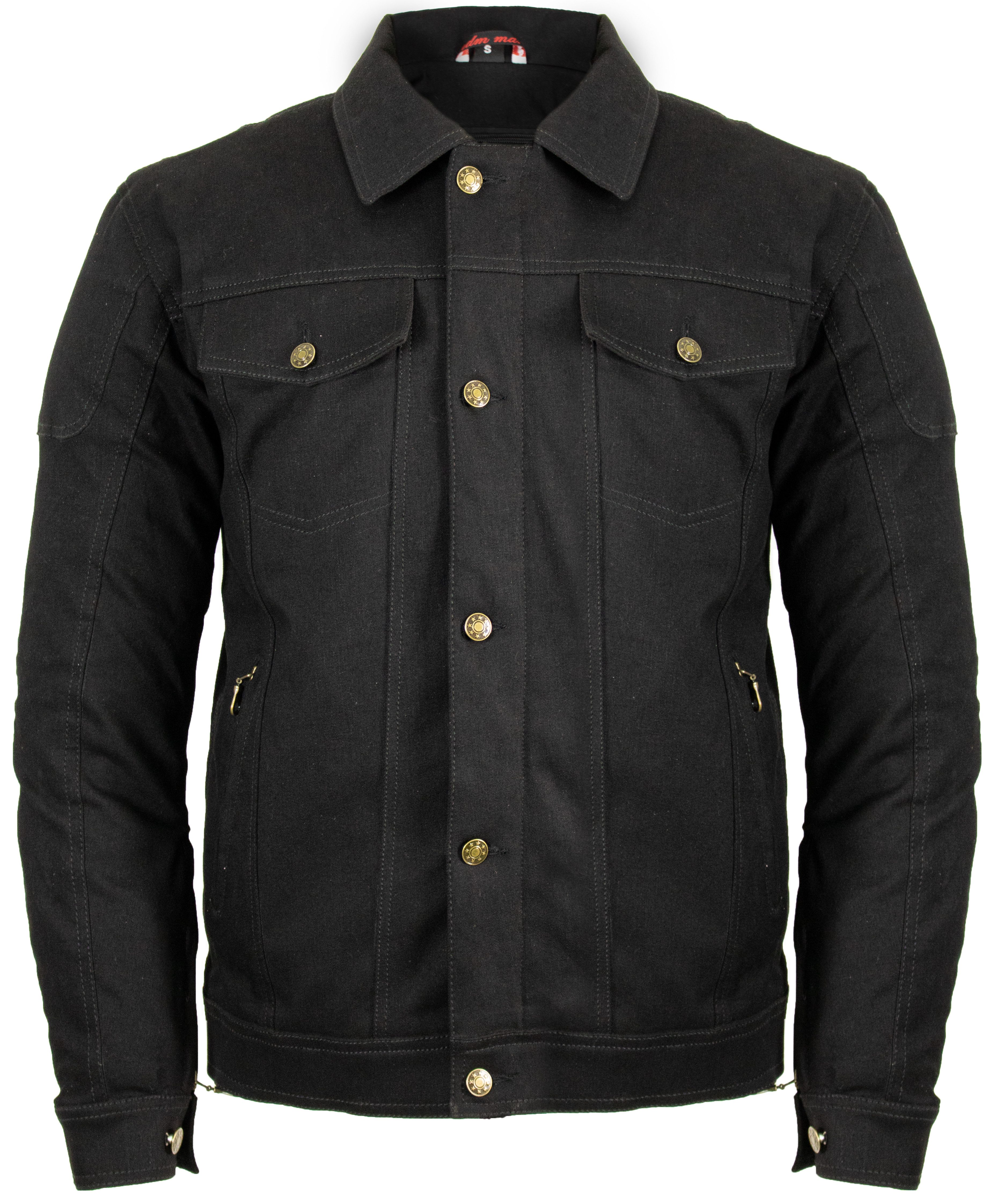 MDM Motorradjacke Motorrad Jeans Jacke mit Protektoren in Schwarz, Grau ode günstig online kaufen