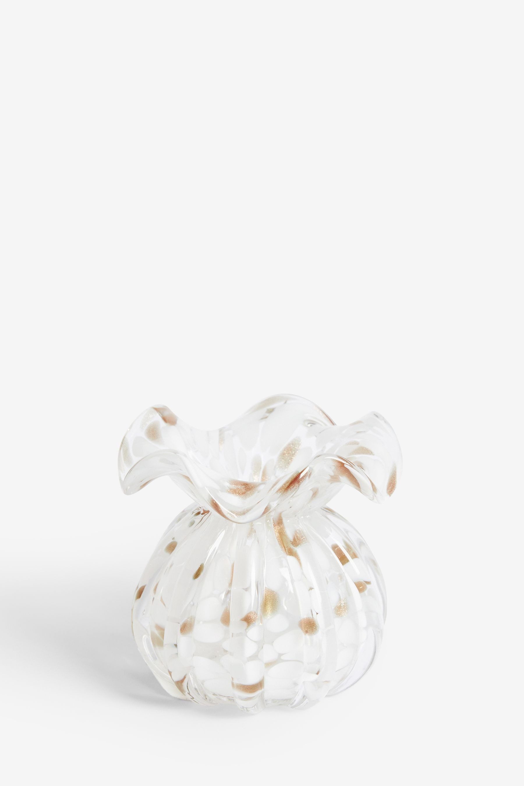 Next Dekovase Kleine Glasvase mit Konfetti-Muster in Flötenform günstig online kaufen