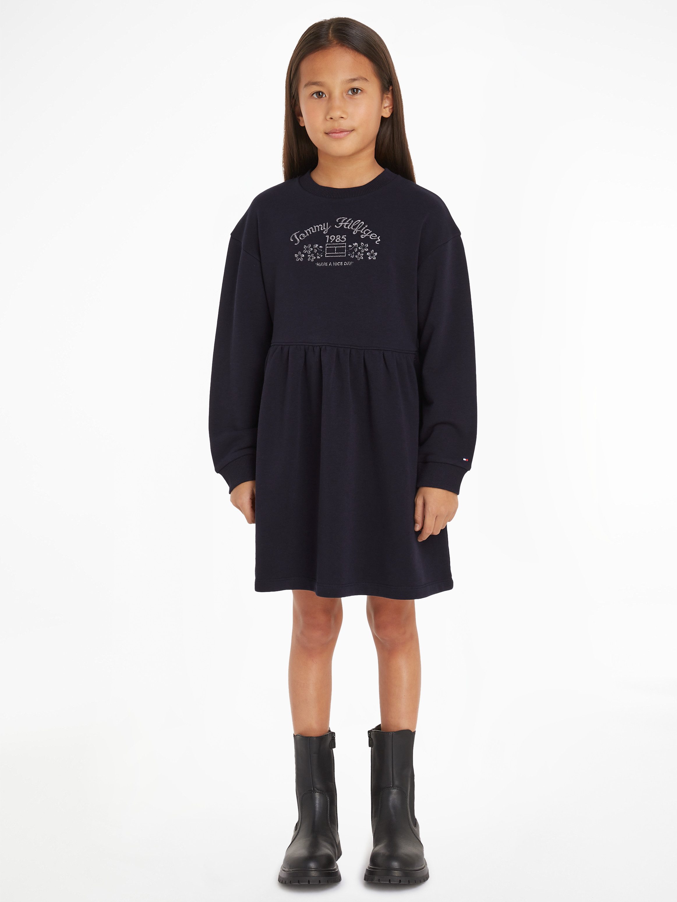 Tommy Hilfiger Strickkleid EMB FLOWER KNITTED günstig online kaufen