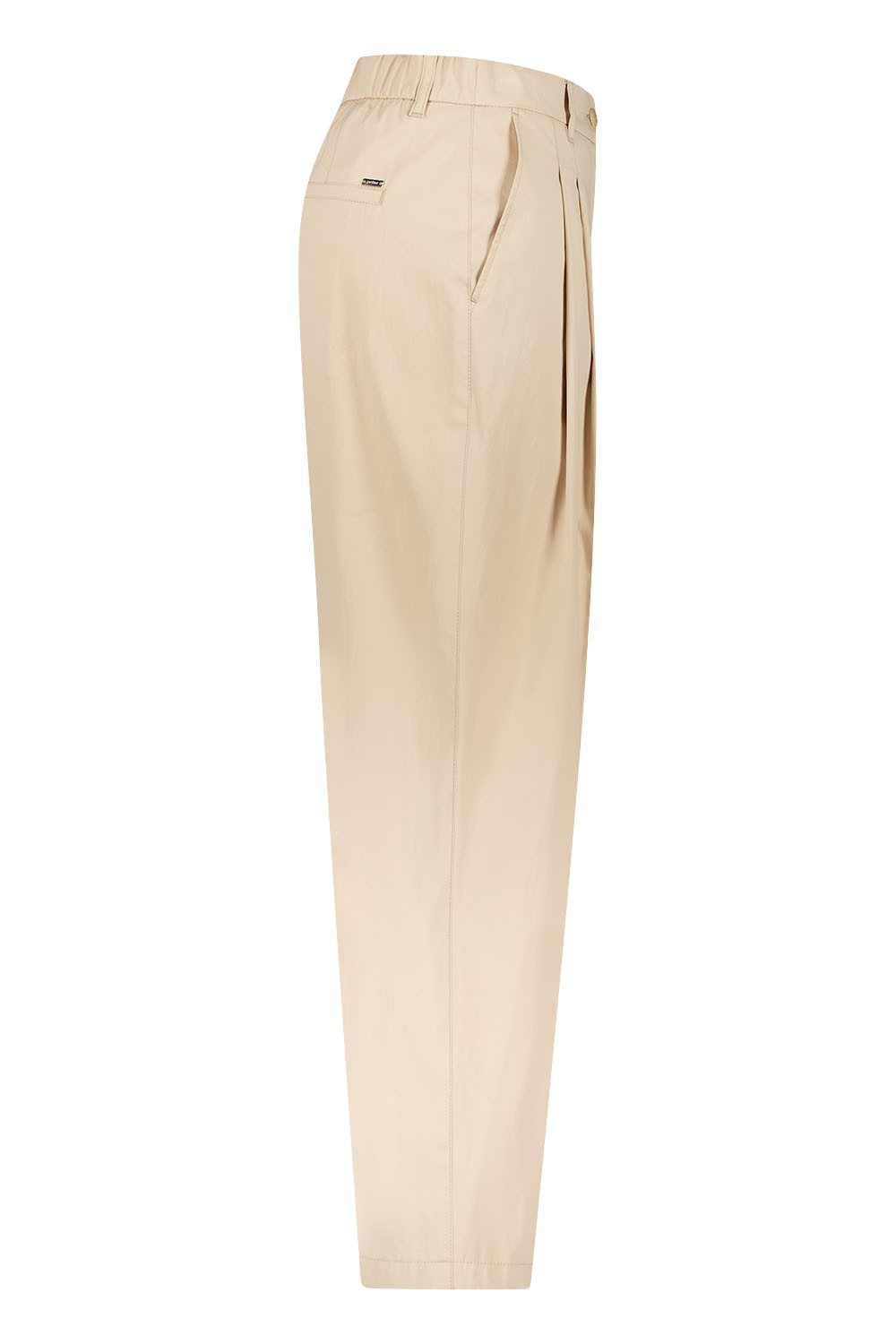 Atelier GARDEUR Loose-fit-Jeans ILMA8-HIGH-601751-2014, braun, beige, Modern Fit, O-Shape Damenhose O-Shape Silhouette mit erhöhter Leibhöhe und zwei Bundfalten