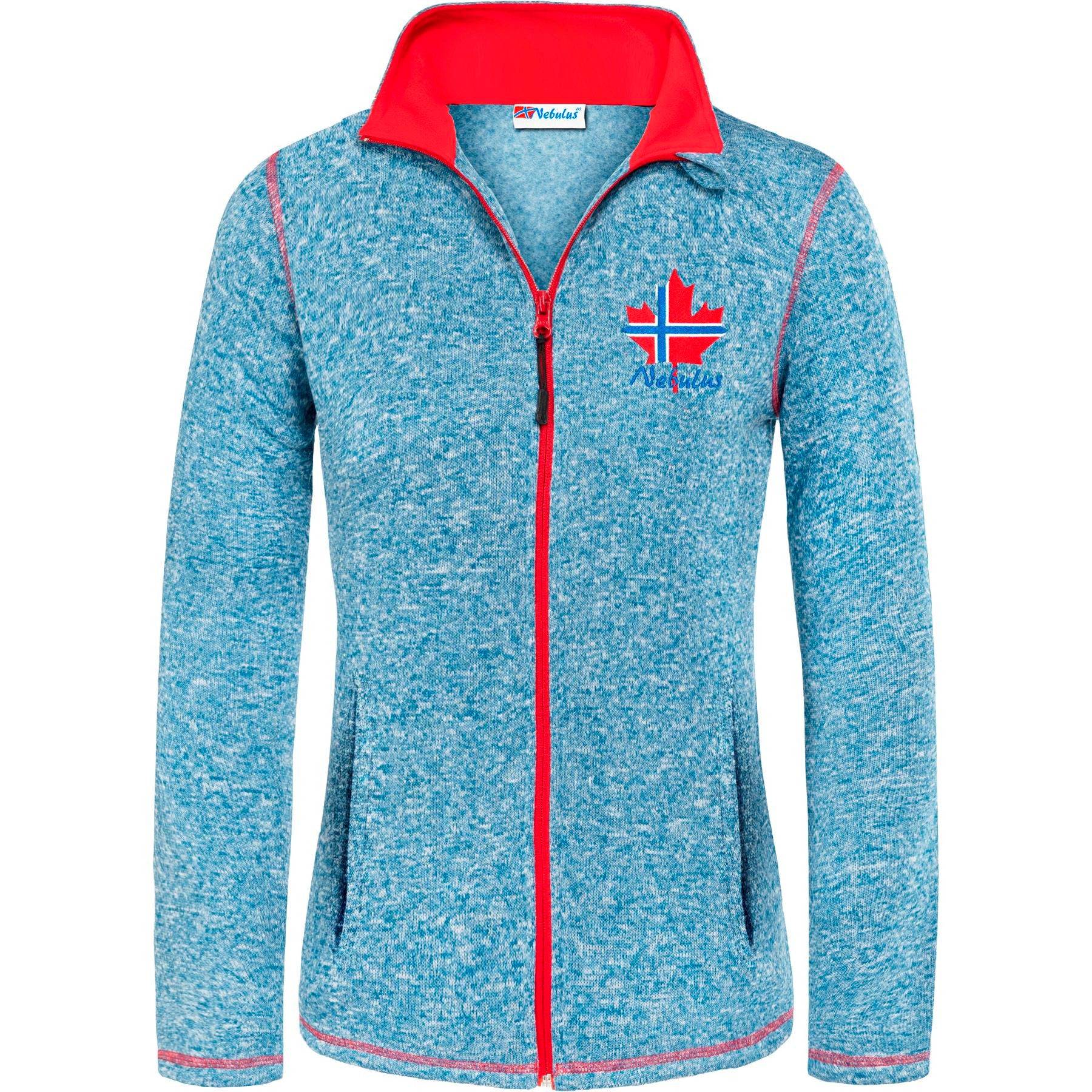 Nebulus Fleecejacke CHIOS, P5181 - Damen, blau-rot, XXL/44