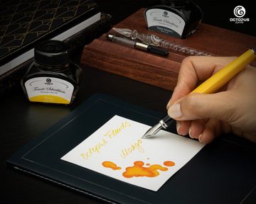 OCTOPUS Fluids Vaterartikel Schreibtinte Mango Tintenglas