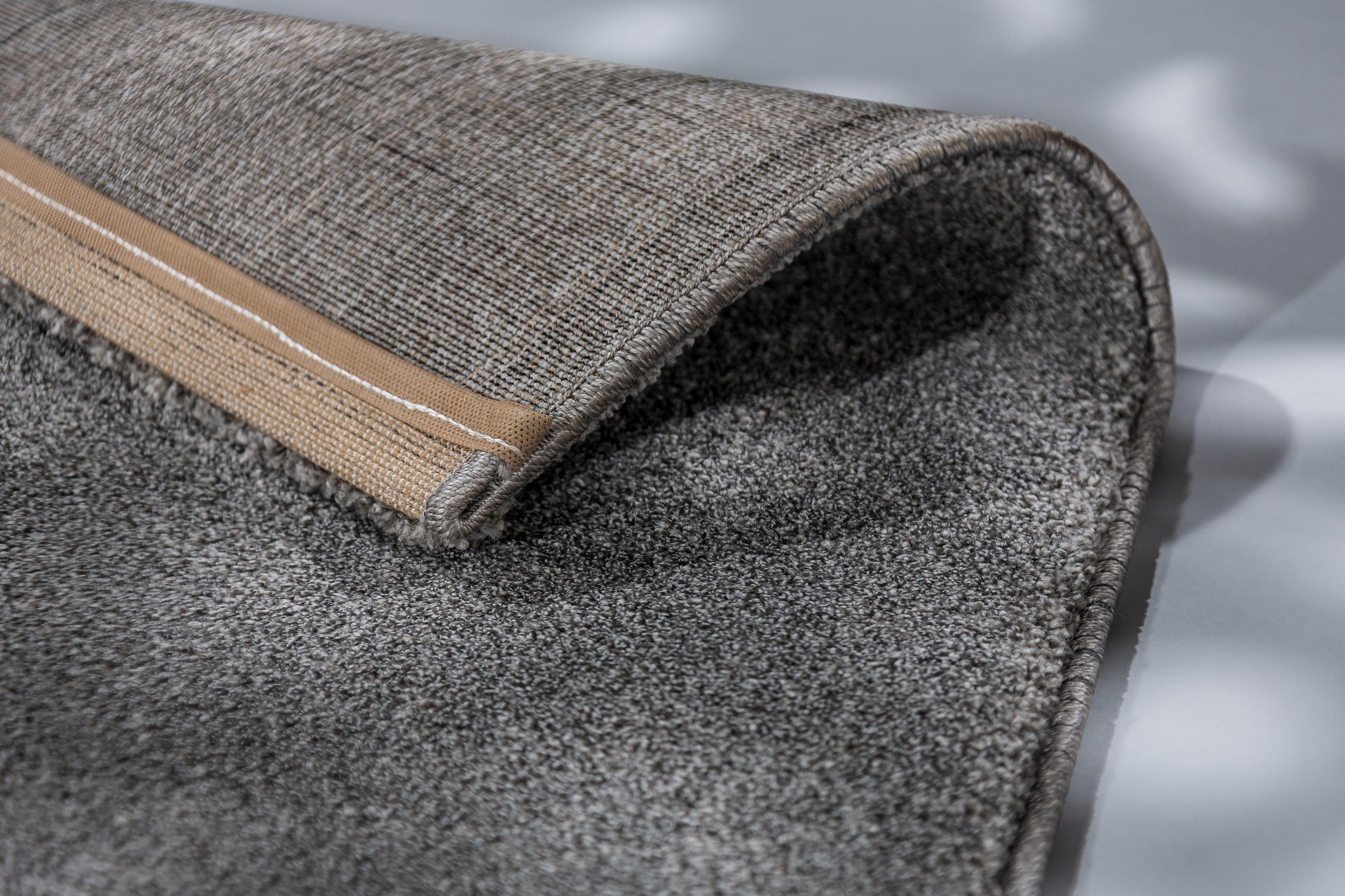 SCHÖNER WOHNEN-Kollektion Teppich Pure 190, rechteckig, Höhe: 21 mm, Wohnzimmer, Schlafzimmer, uni, leichter Glanz, robuster Kurzflor