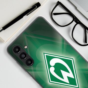 DeinDesign Handyhülle SV Werder Bremen Offizielles Lizenzprodukt Wappen Werder Bremen Laser, Samsung Galaxy A13 5G Silikon Hülle Bumper Case Handy Schutzhülle