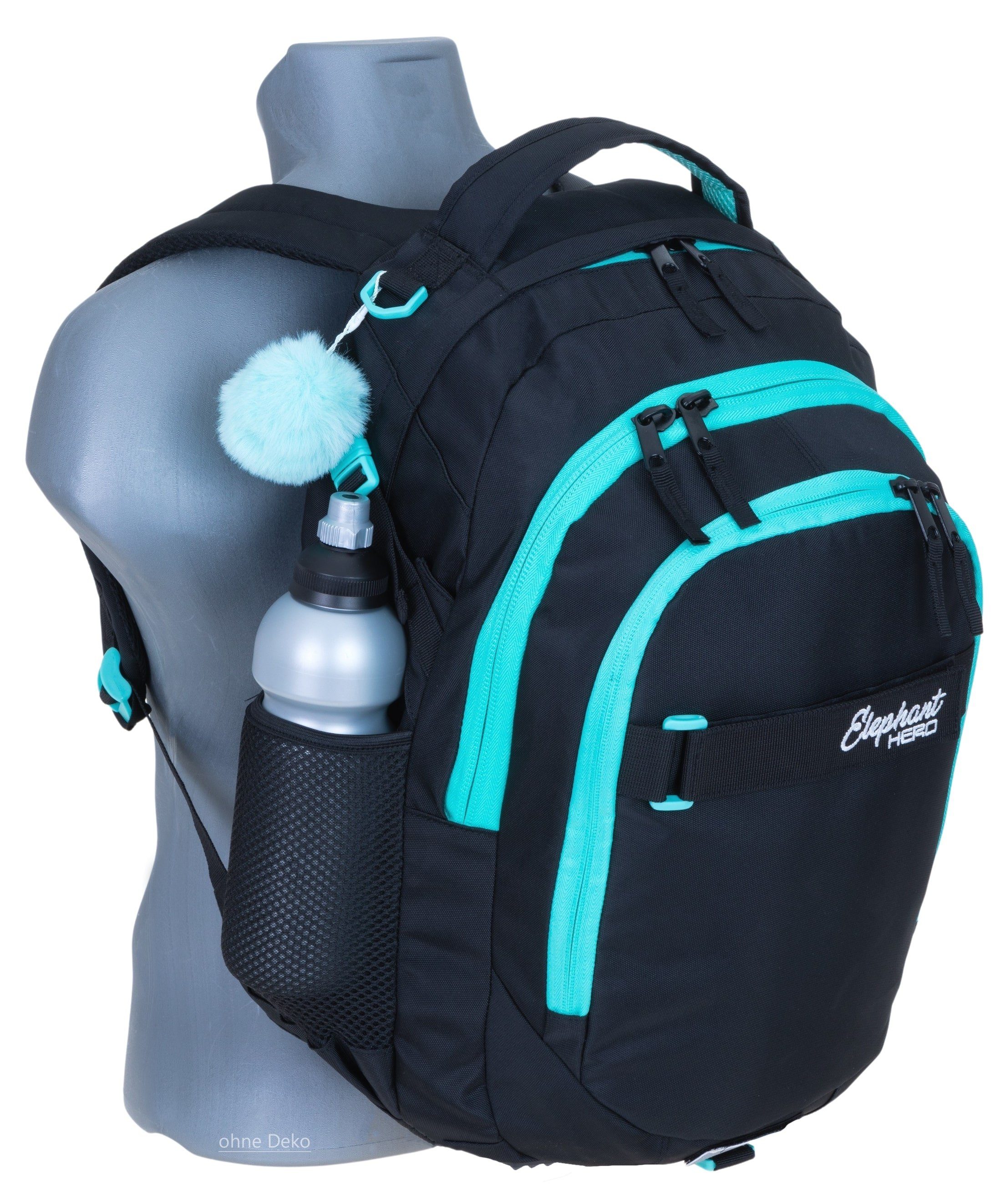 ELEPHANT Schulrucksack Hero Signature Schultasche (2 Teile Set), Rucksack + Mäppchen Box – Bild 4 von 5