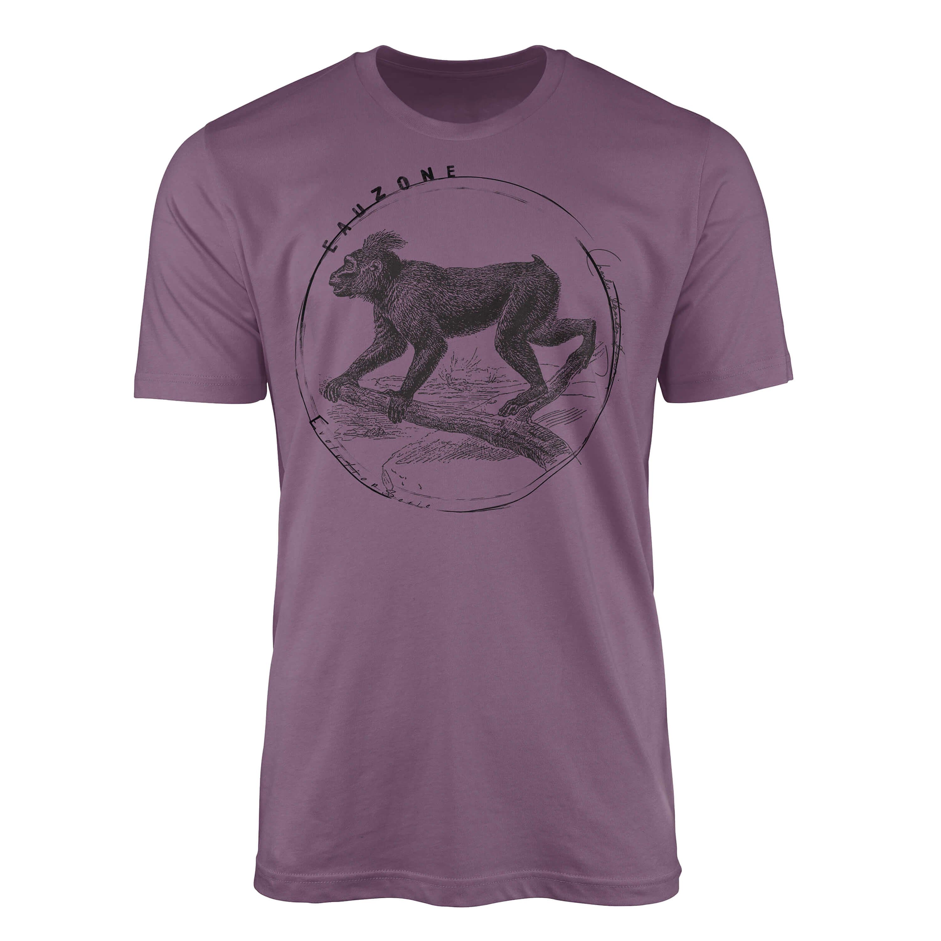 Sinus Art T-Shirt Evolution Herren T-Shirt Makake Shiraz