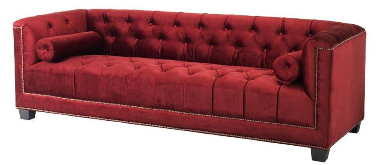 Casa Padrino Sofa Designer Sofa Rot - Luxus Kollektion