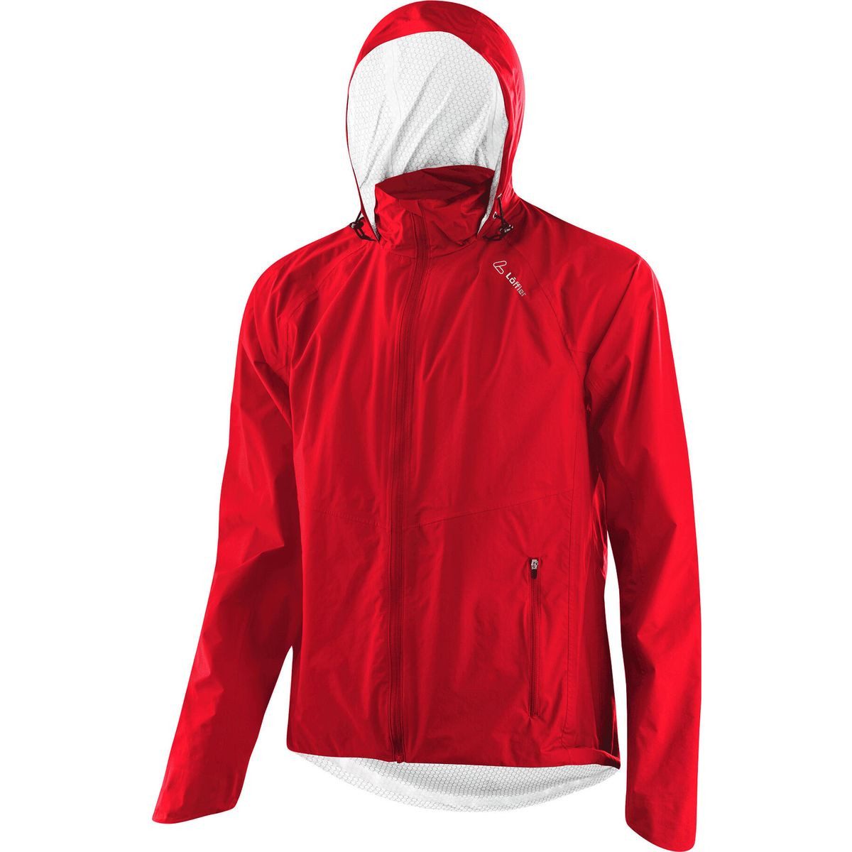 Löffler Fahrradjacke Men Jacket With Hood CF WPM Pocket Leichte, atmungsaktive Herrenjacke mit wind- und wasserdichtem
