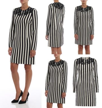 Valentino Midikleid VALENTINO GARAVANI Minikleid Striped Crepe Silk Wool Mini-Dress Sheath