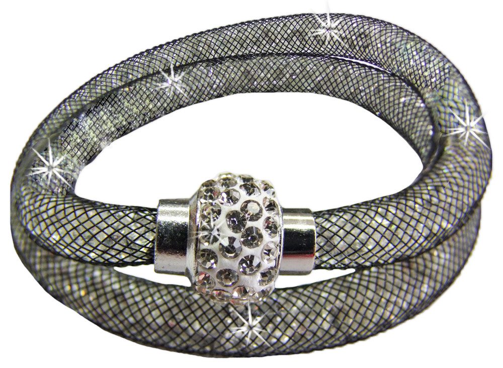 Trachtenland Armband Stardust Armband zweireihig Weiß