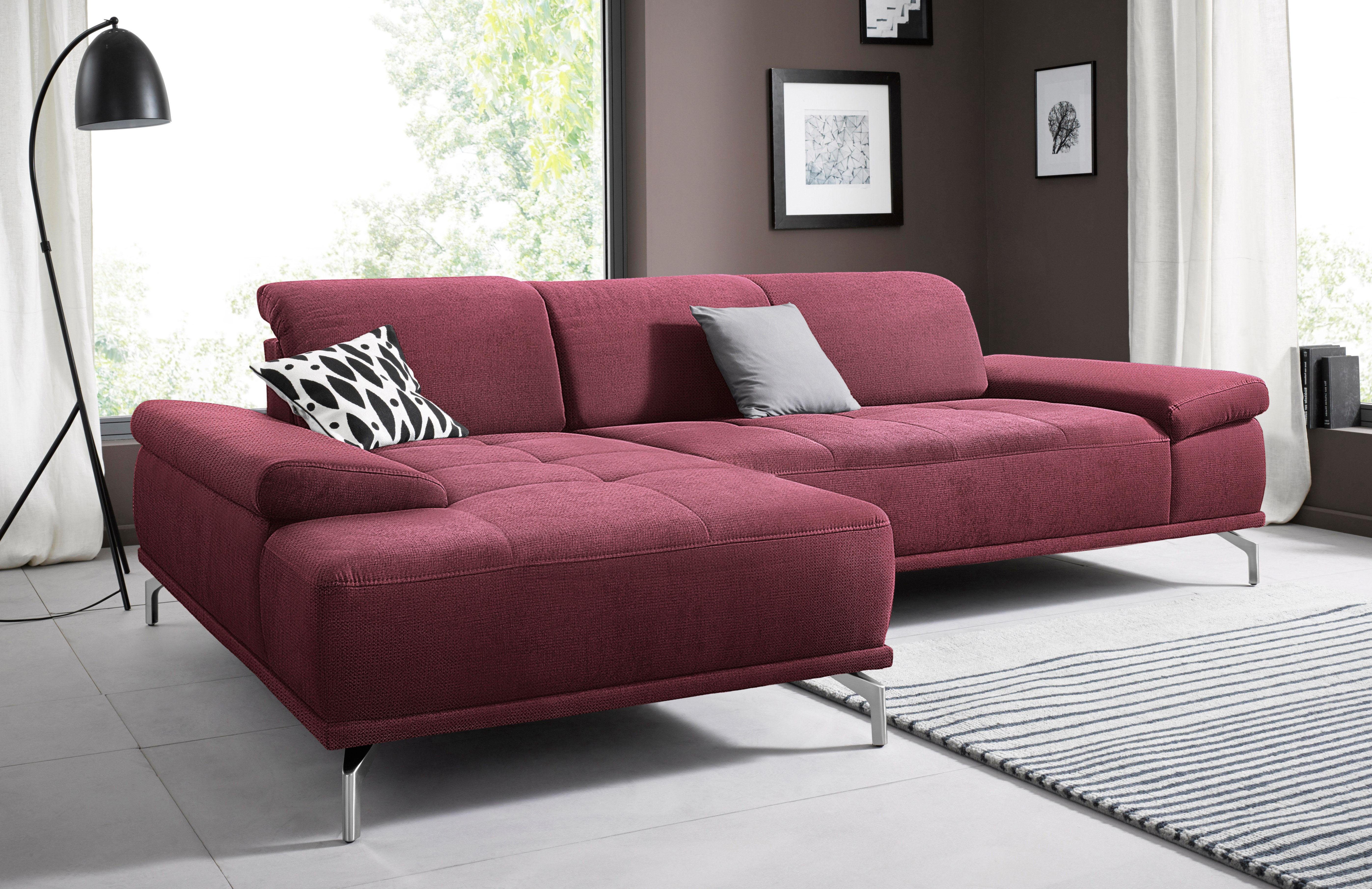 Places of Style Ecksofa Caluna, Inkl.Sitztiefenverstellung, günstig online kaufen