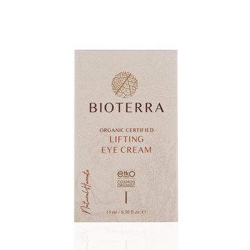 BIOTERRA Augencreme Bio Lifting Augen Creme 15ml gegen Falten und Augenringe, 1-tlg., 15 ml, Augenpflege, Anti-Falten, Feuchtigkeit, Krähenfüße, Augenringe