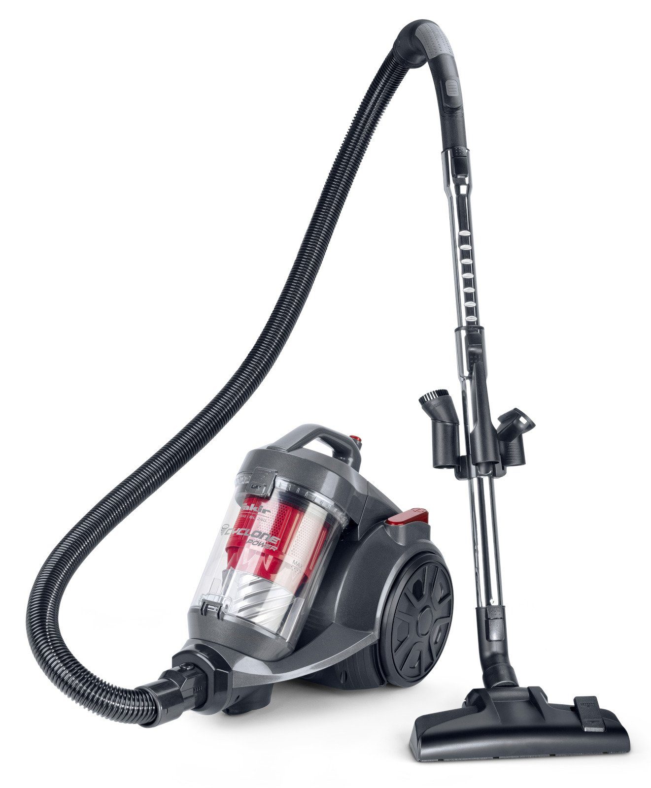FAKIR Bodenstaubsauger FAKIR trend BL 240 Beutellos HEPA Filter 3l Sauger rot, 700 W, beutellos, beutellos