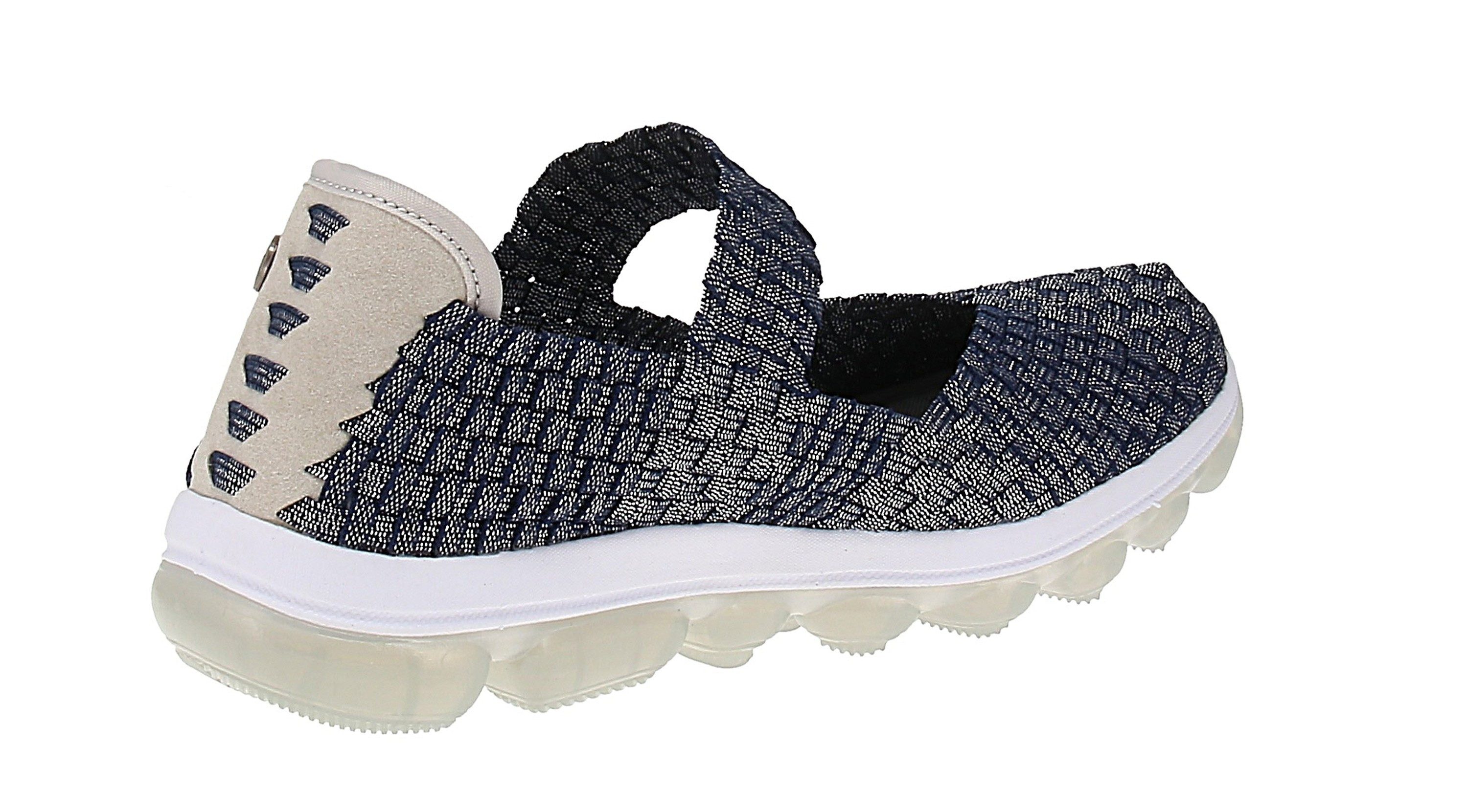 BERNIE MEV Bernie Mev Gummies Cuddly - Damen Ballerinas - Navy-Shimmer Sneaker