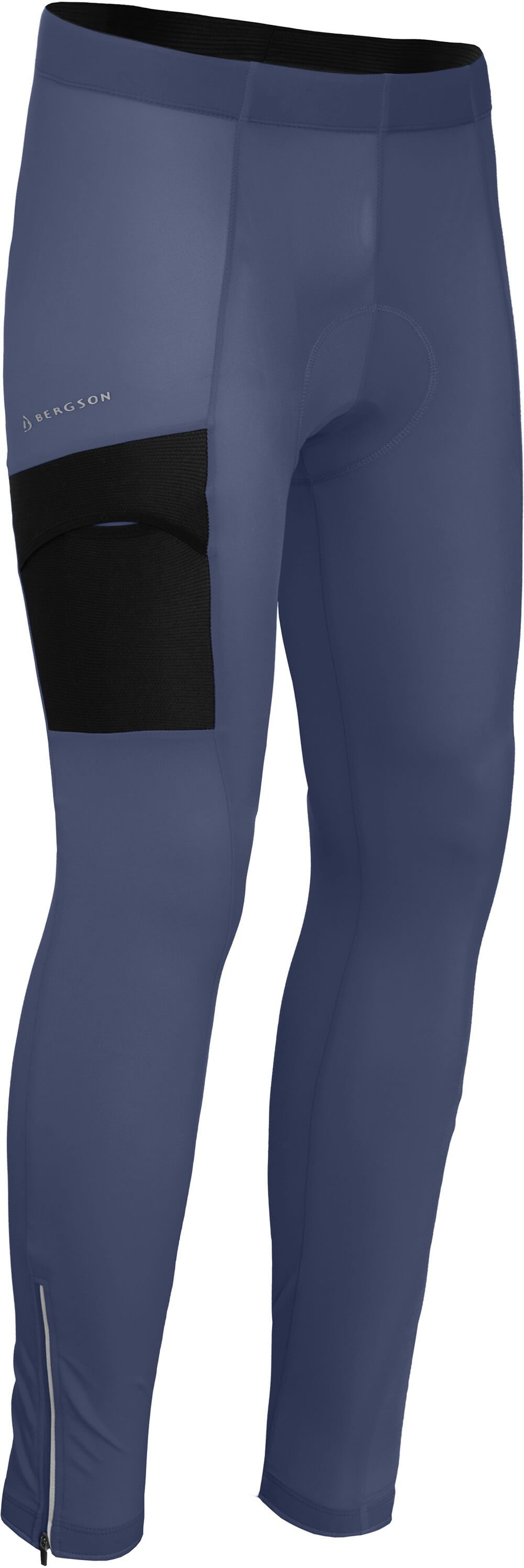 Bergson Fahrradhose KEMI (mit blau tight, Normalgrößen, Herren Sitzpolster) bielastisch, COMFORT indigo Fahrradhose