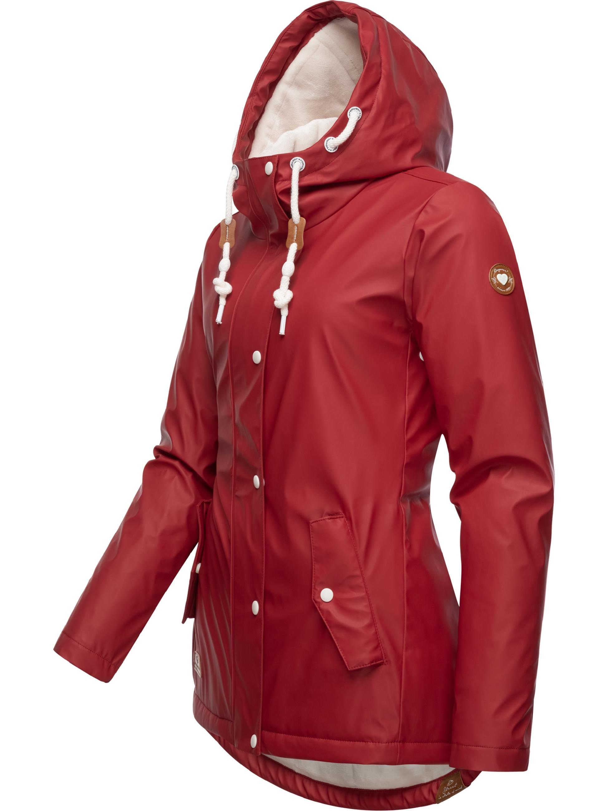Ragwear Regenjacke "Marge", mit Kapuze, warm gefütterter Damen Winter Regen günstig online kaufen