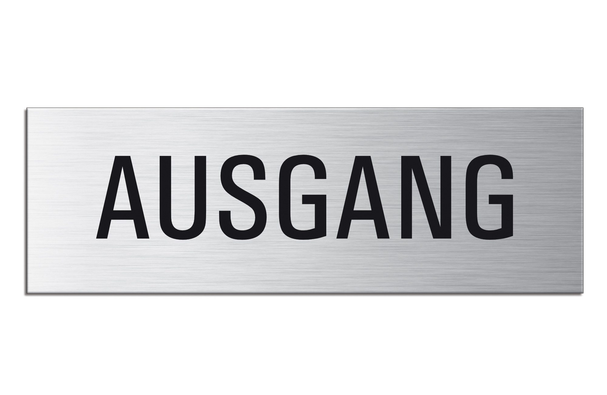 OFFORM DESIGN Hinweisschild Ausgang Türschild 240x80 mm Aluminium selbstklebend, (1 St)