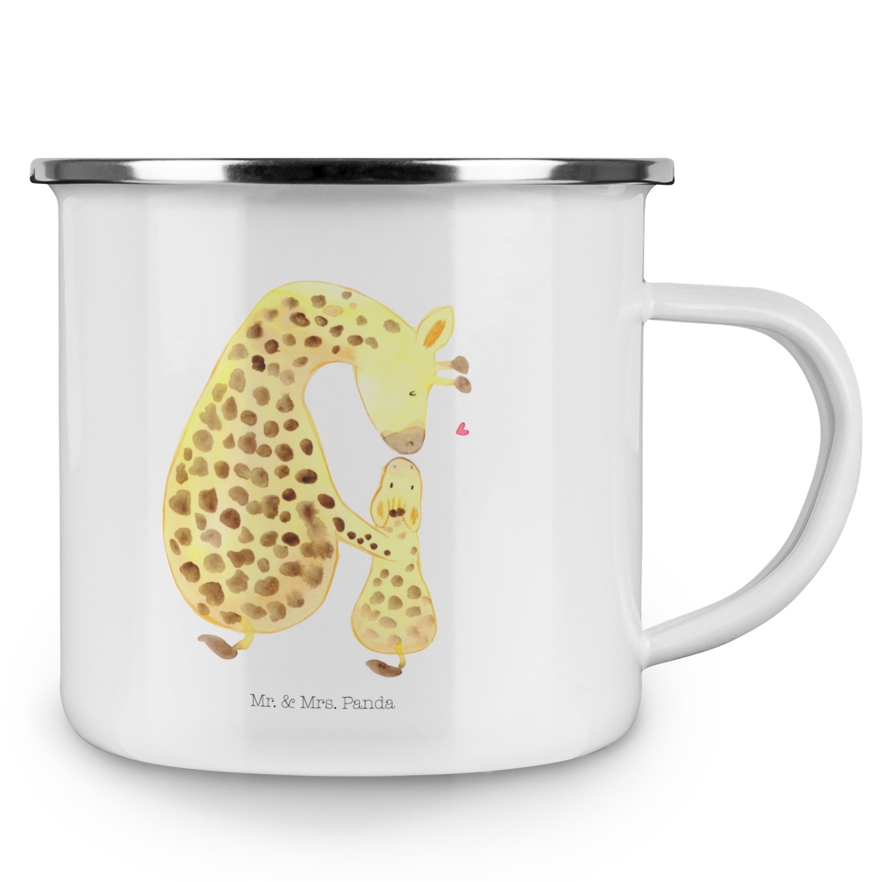 Becher Geschenk, & Kaffee Giraffe Kind Emaille Edelstahl Ble, Panda Weiß Mr. - mit Mrs. Trinkbecher, -