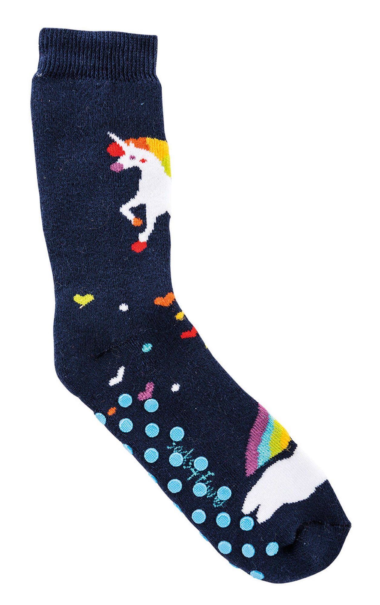 Wowerat ABS-Socken 3 Paar Kinder Stoppersocken Einhorn, Vollfrottee ABS Kindersöckchen – Bild 3 von 5