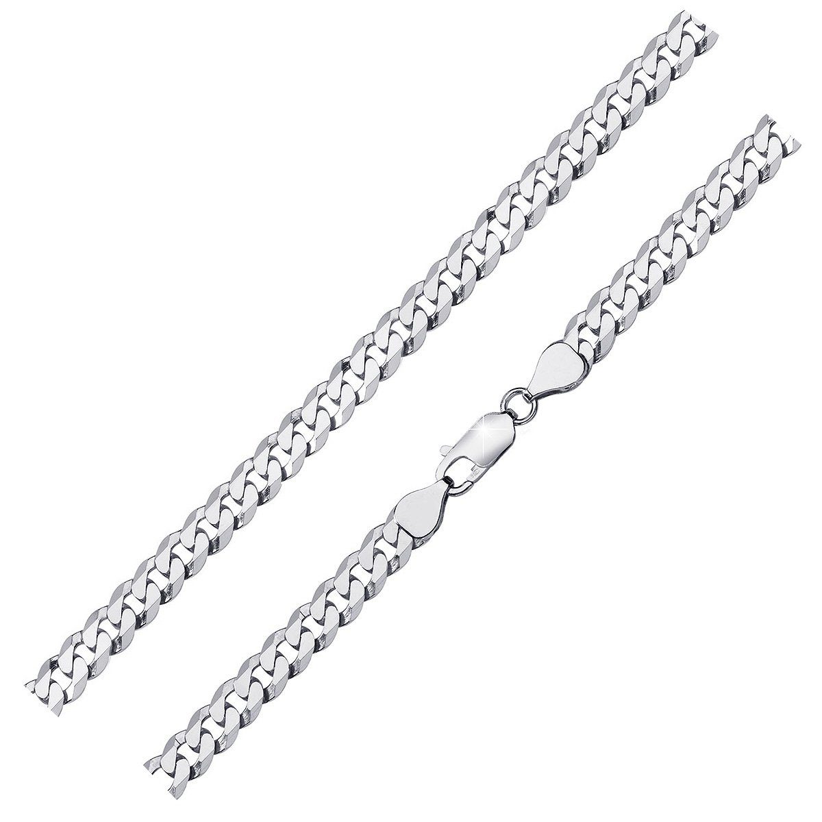 Materia Silberarmband Herren Panzerarmband 6mm diamantiert günstig online kaufen