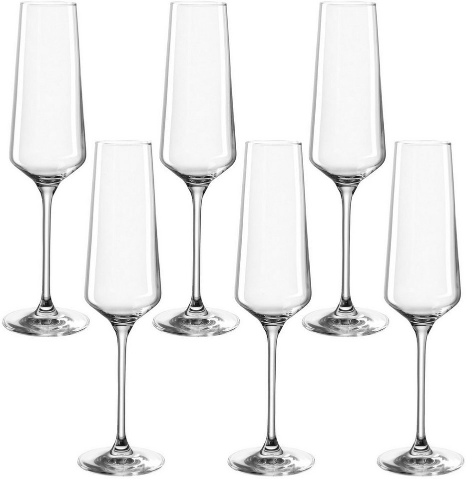 LEONARDO Sektglas PUCCINI, 6-tlg., Kristallglas, 280 ml, 6-teilig