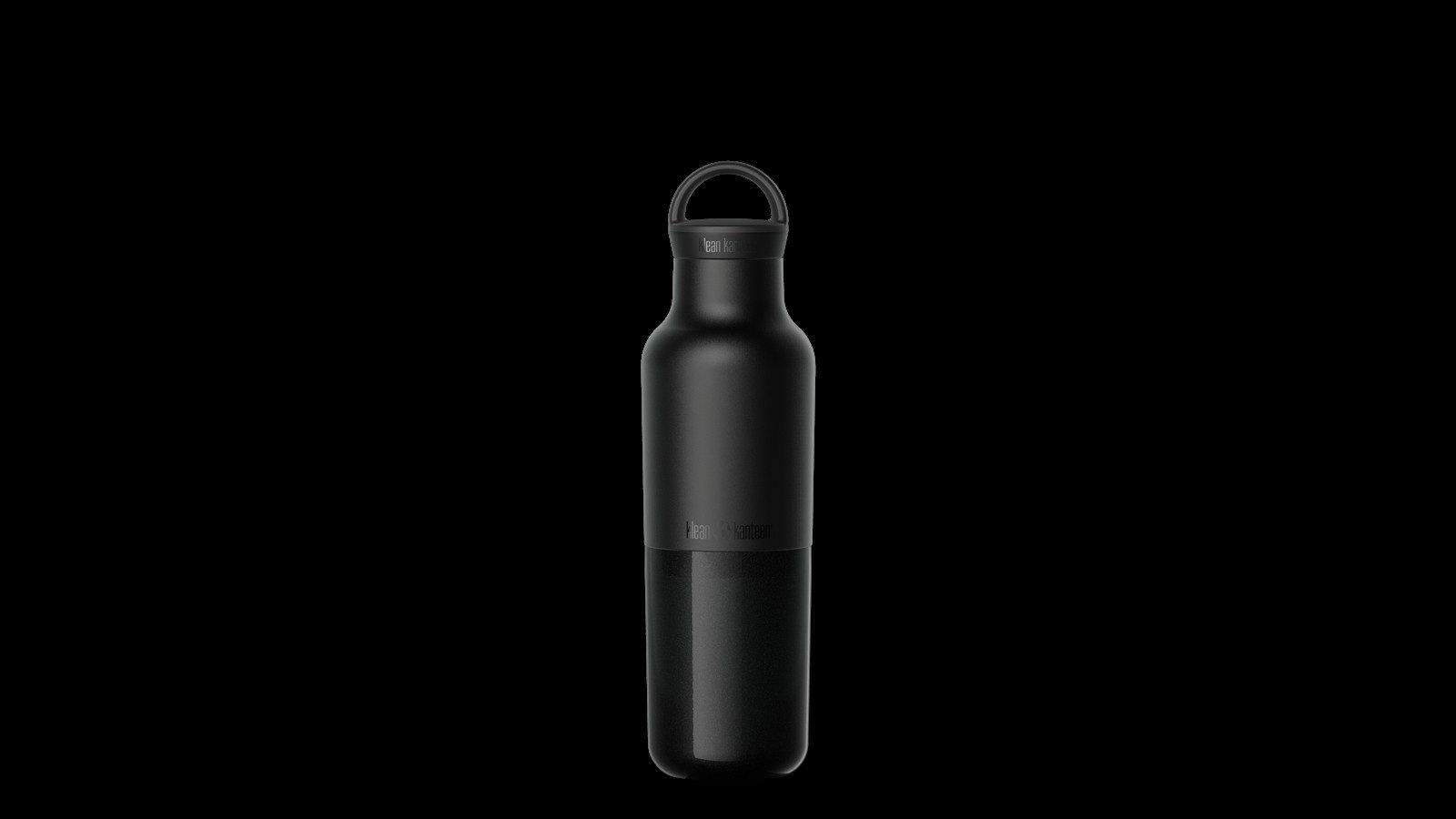 Klean Kanteen Trinkflasche Klean Isolierflasche Rise Classic 592ml Arch Loop Cap Schwarz BK