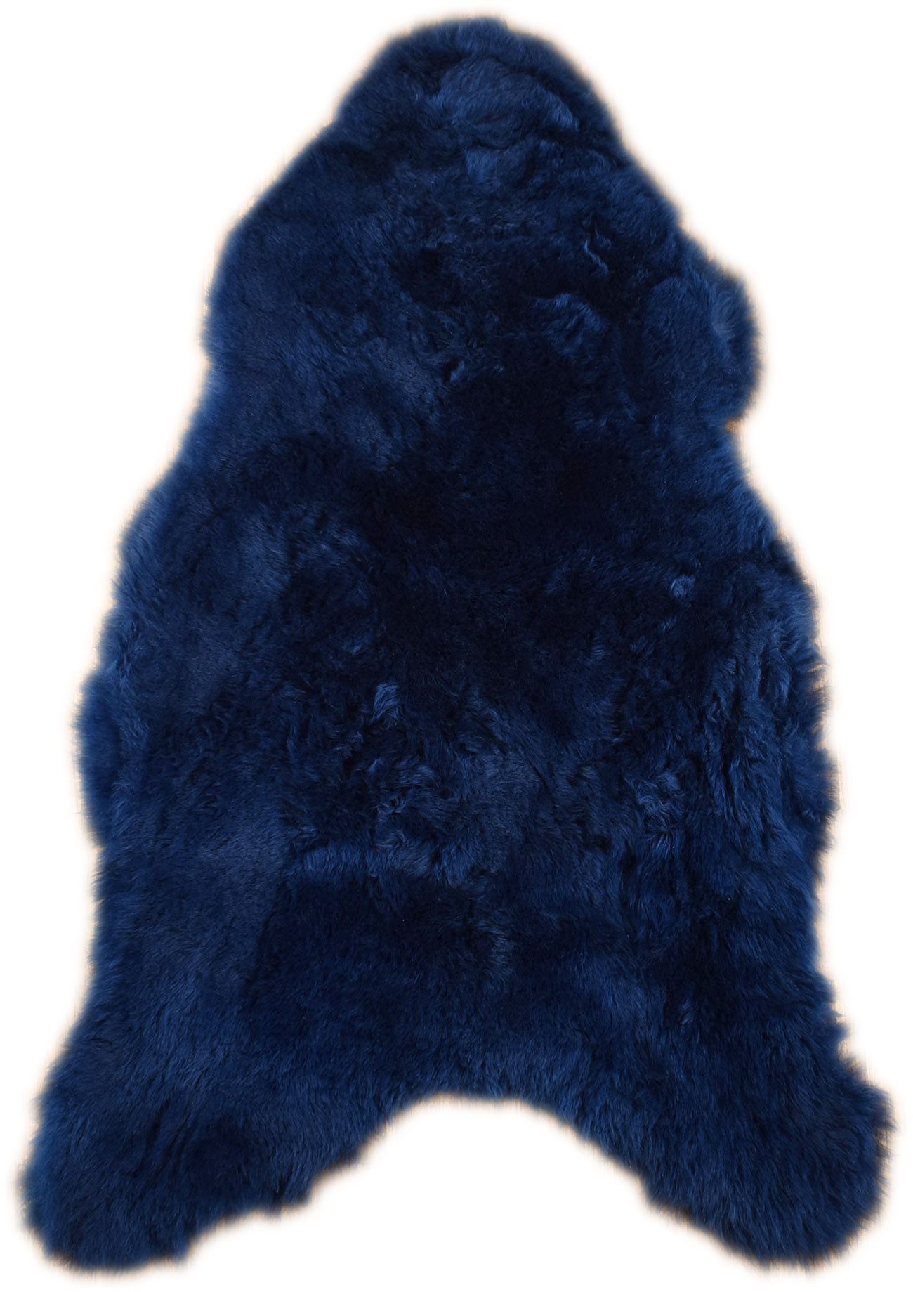 KUHFELL online & NOMAD Fellteppich Echtes großes Lammfell Schaffell Teppich in Weiß Schwarz Blau Braun, Atmungsaktiv, Temperaturausgleichend, Antibakteriell