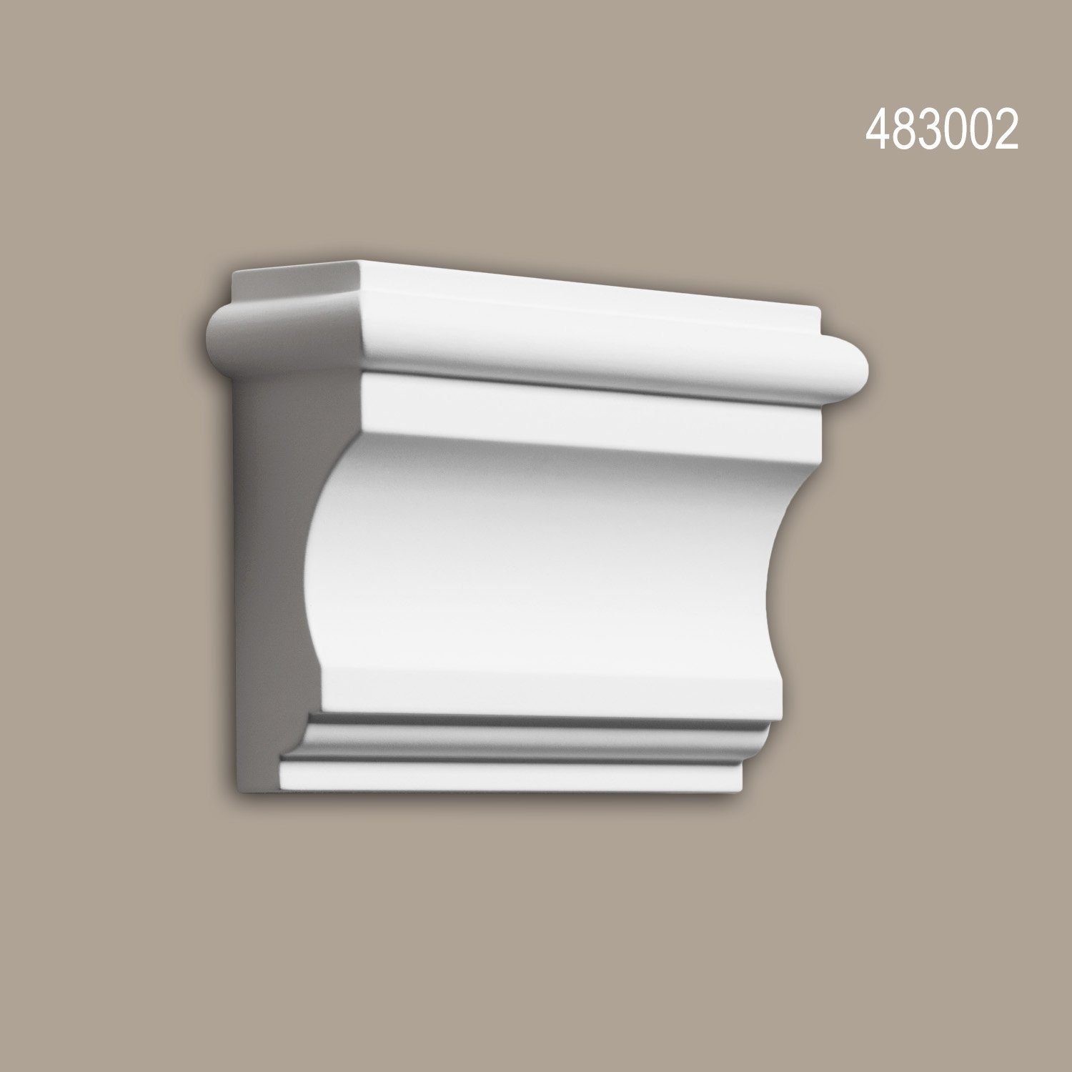 Profhome Wanddekoobjekt 483002 Konsole Außenstuck Zierelement Fassadenelement (Konsole, 1 St., Außenstuck, Zierelement, Fassadenelement), weiß, vorgrundiert, für Fassadendekoration, Stil: Neo-Klassizismus