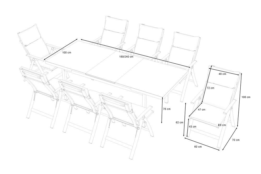 OUTFLEXX Garten-Essgruppe Lagos
