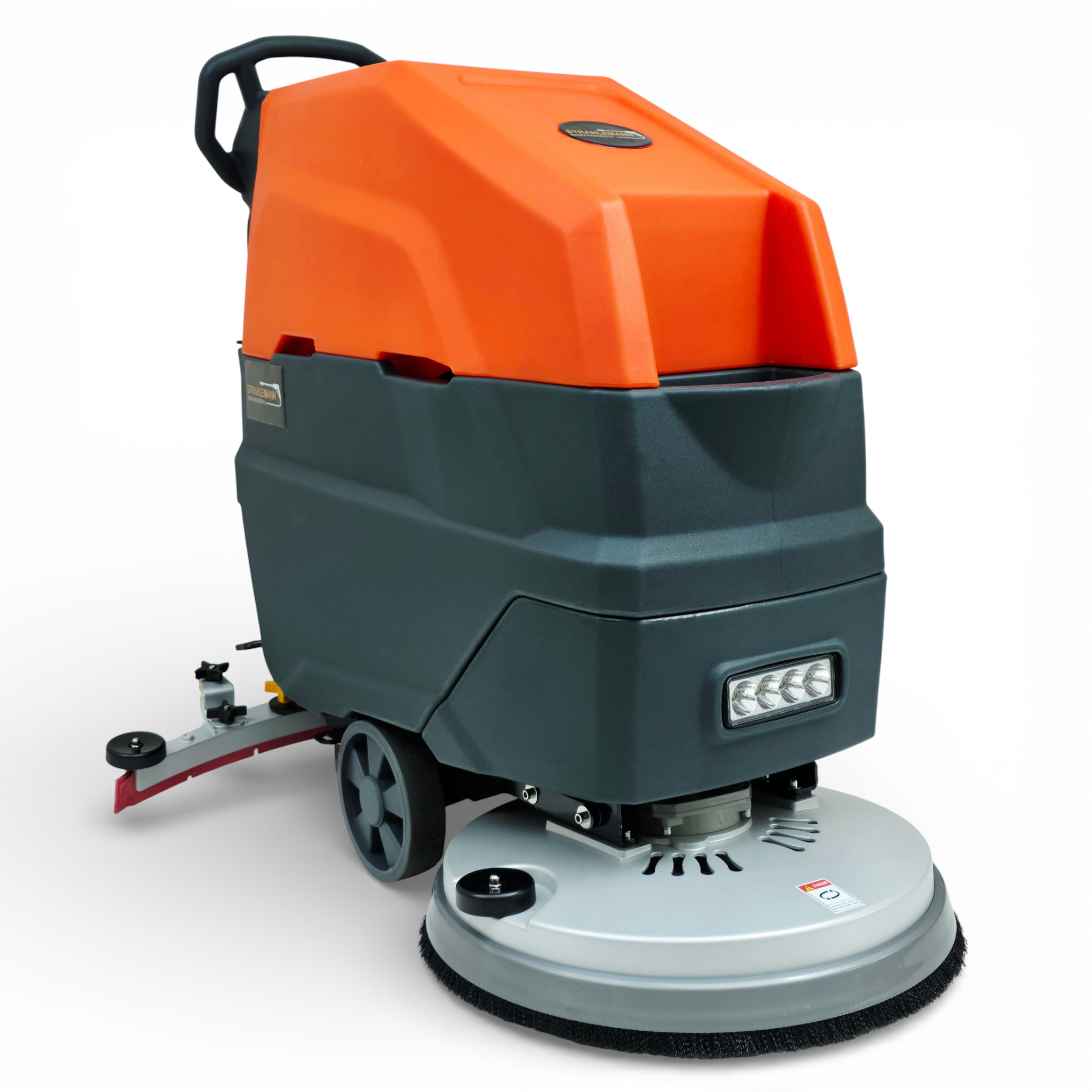 Strahlemann Reinigungsgeräte Hartbodenreiniger Scheuersaugmaschine mit Li-Ionen Akku 24V SM-FS1, 500 W, Bodenreinigungsmaschine mit 53 cm Arbeitsbreite