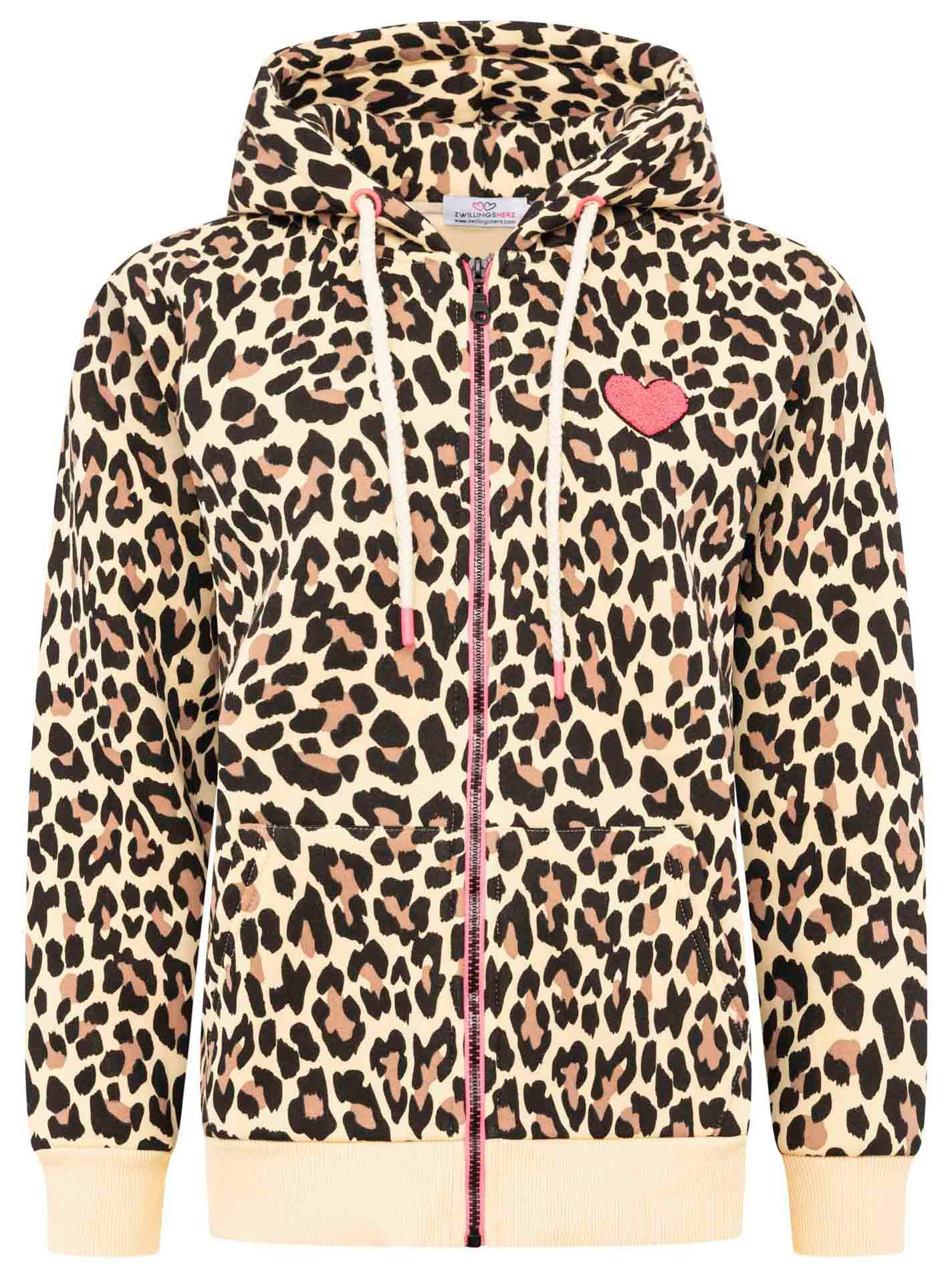 Kapuzensweatjacke Hoodiejacke Leo