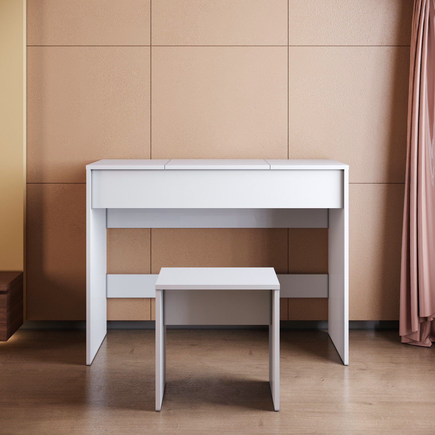 SONNI Schminktisch Schminktisch Kosmetiktisch Frisierkommode mit Hocker und günstig online kaufen